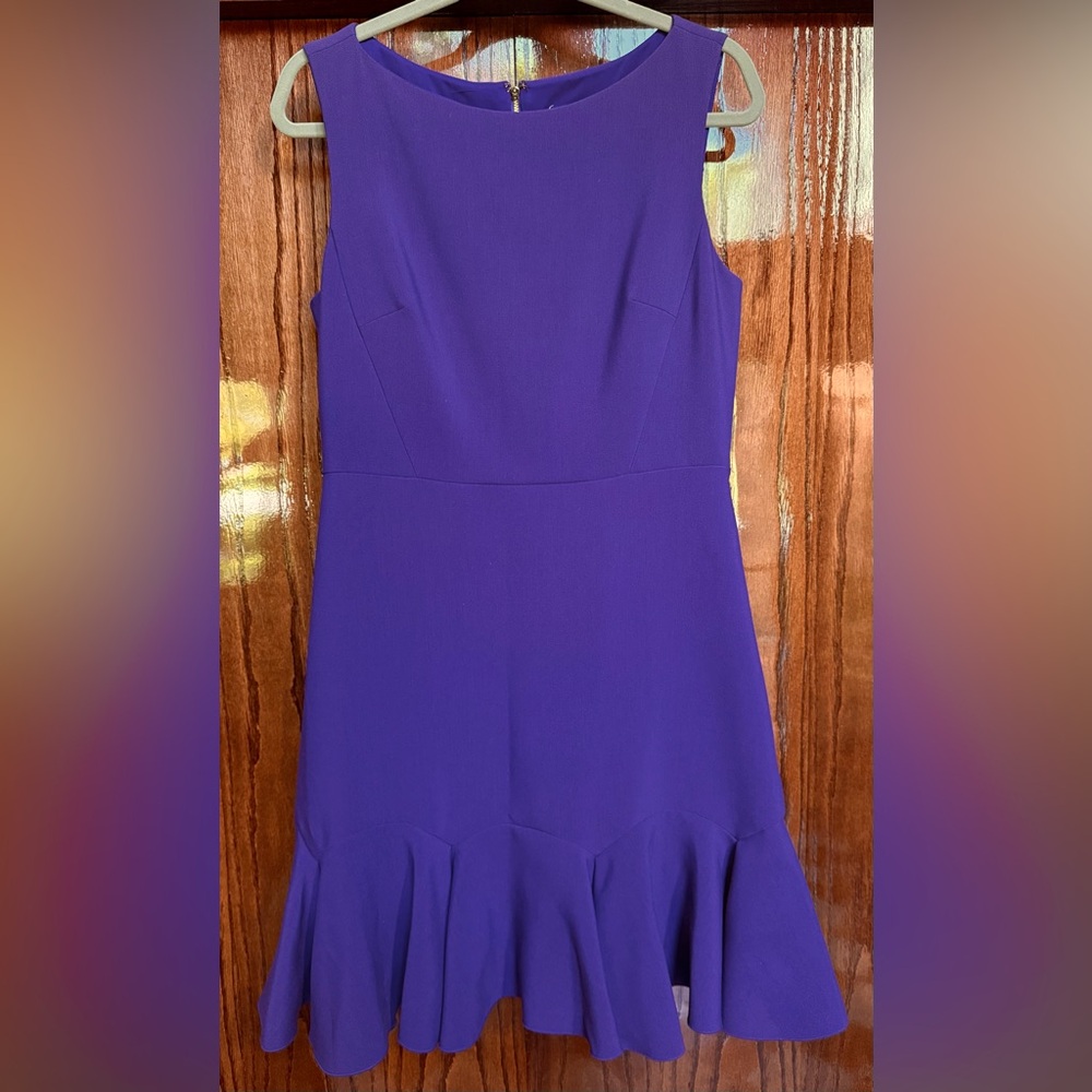 Kate Spade Women's Purple Sleeveless Dress Size 12 Long Flare